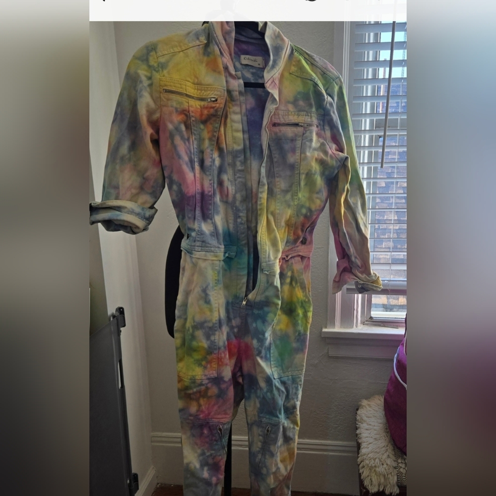 "KIKIRIKI' TYE DYE JEAN SUIT-MEDIUM